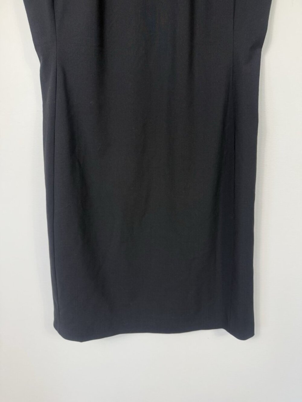 Quince Women Italian Wool Sleeveless Dress Black Basic 12 3D Wool Office - Picture 4 of 10